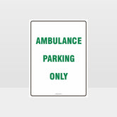 Custom Metal Sign,Ambulance Parking Only Sign